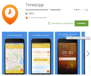 TimesUpp is de slimme reisassistent die samenwerkt met je agenda. 